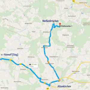 De snelste route rond Altenkirchen